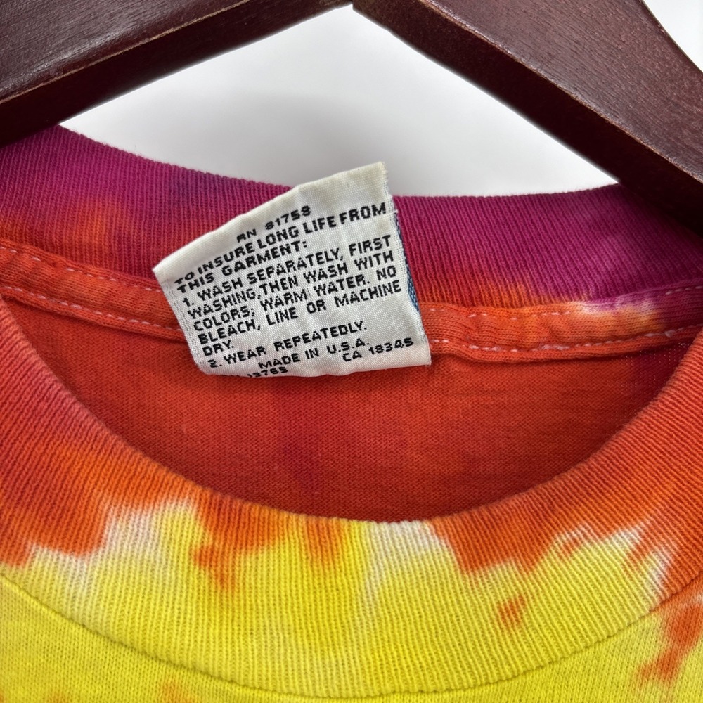 Vintage Grateful Dead Liquid Blue Space your Face Tie Dye T-Shirt Size Mens L - Picture 10 of 14